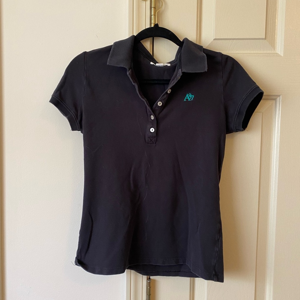 GU Aeropostale girl’s L Black Polo Shirt